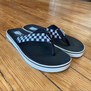 Vans Checkerboard Flip Flops - Women’s 11 Men’s 9